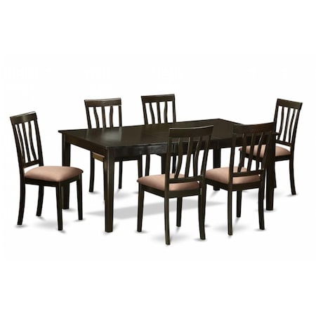 East West Furniture 5 Piece Small Kitchen Table Set-Kitchen Table and 4 Dinette Chairs HLPF5-CAP-W